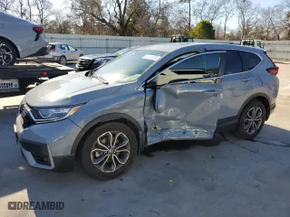 2021 Honda CR-V EX-L with VIN 5J6RW1H89MA014334, listed as a Copart auction lot 43514695 with 52,018 mi miles and Salvage Title. Bid and sale history available at carsss.com. Image 1.