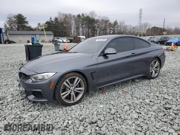2014 BMW 4 Series 435i with VIN WBA3R1C5XEK190768, listed as a Copart auction lot 44512985 with 117,280 mi miles and Salvage Title. Bid and sale history available at carsss.com. Image 1.