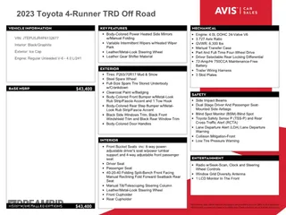 2023 Toyota 4Runner TRD Off Road with VIN JTEPU5JR4P6132677, listed as a Copart auction lot 63940604 with 27,127 mi miles and Clean Title. Bid and sale history available at carsss.com. Image 13.