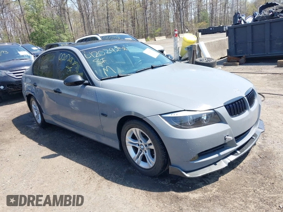 2008 BMW 3 Series 328i with VIN WBAVA335X8K054690, listed as a IAAI auction lot 42029258 with 161,394 mi miles and . Bid and sale history available at DreamBid. Image 1.