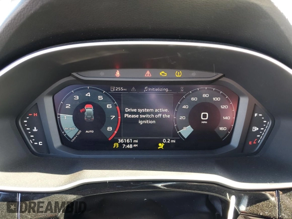 2022 Audi Q3 Premium with VIN WA1AUCF38N1023856, listed as a Copart auction lot 54484245 with 36,161 mi miles and Salvage Title. Bid and sale history available at DreamBid. Image 9.