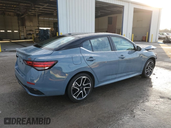 2025 Nissan Sentra SR with VIN 3N1AB8DV3SY246281, listed as a Copart auction lot 42156675 with 668 mi miles and Salvage Title. Bid and sale history available at DreamBid. Image 3.
