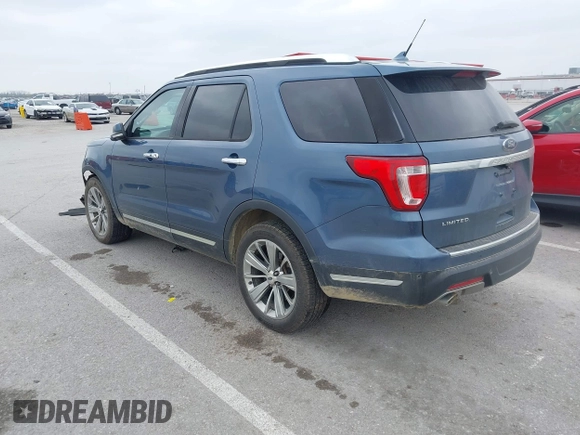 2018 Ford Explorer Limited with VIN 1FM5K8F89JGA43557, listed as a IAAI auction lot 42007090 with 82,087 mi miles and . Bid and sale history available at carsss.com. Image 3.