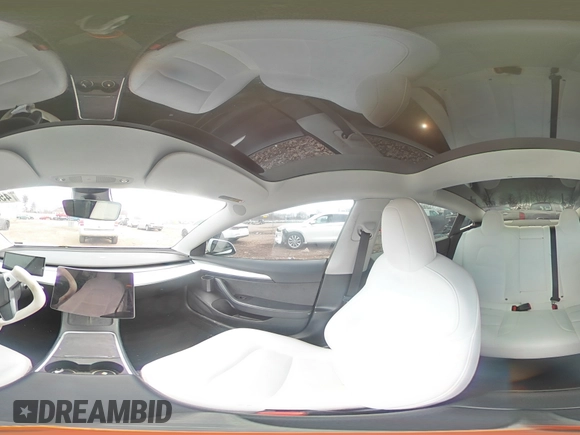 2022 Tesla Model 3 Long Range with VIN 5YJ3E1EB4NF164276, listed as a Copart auction lot 45802865 with 56,836 mi miles and Salvage Title. Bid and sale history available at DreamBid. Image 12.