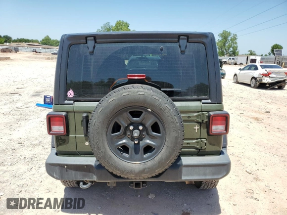 2021 Jeep Wrangler Unlimited Willys z VIN 1C4HJXDG9MW509488, wystawiony jako Copart lot #56692275 z przebiegiem 46 422 mil mil oraz Szkoda całkowita • Salvage title. Historia ofert i sprzedaży dostępna na DreamBid. Obrazek 6.