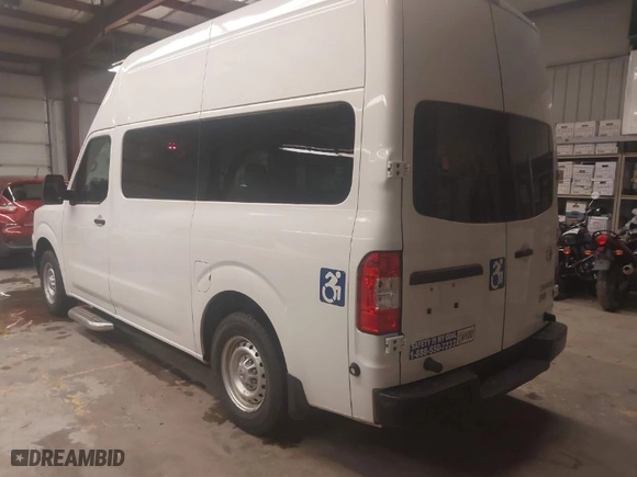 2017 Nissan NV Cargo SV with VIN 1N6BF0LY1HN800083, listed as a IAAI auction lot 41557596 with 55928 miles. Bid and sale history available at carsss.com. Image 3.