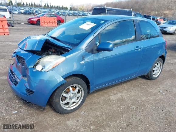 2008 Toyota Yaris with VIN JTDJT923085211222, listed as a IAAI auction lot 41866077 with 198,933 mi miles. Bid and sale history available at carsss.com. Image 2.