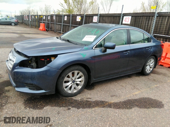 2015 Subaru Legacy Premium with VIN 4S3BNBD66F3006882, listed as a IAAI auction lot 41958873 with 97,926 mi miles and . Bid and sale history available at DreamBid. Image 15.
