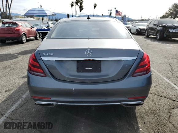 2018 Mercedes-Benz S S 450 with VIN WDDUG6GB8JA358763, listed as a Copart auction lot 51152115 with 39,616 mi miles and Salvage Title. Bid and sale history available at carsss.com. Image 6.