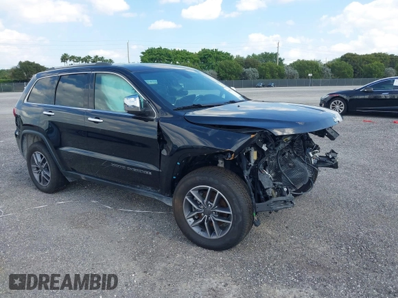 2020 Jeep Grand Cherokee Limited with VIN 1C4RJEBGXLC160983, listed as a IAAI auction lot 39837351 with 42,162 mi miles. Bid and sale history available at carsss.com. Image 1.