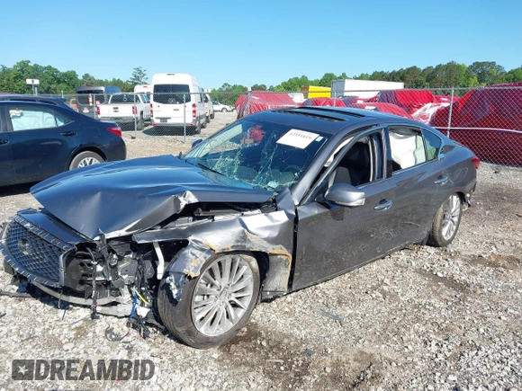 2024 Infiniti Q50 Luxe with VIN JN1EV7BP9RM601099, listed as a IAAI auction lot 42331819 with 8,711 mi miles and . Bid and sale history available at DreamBid. Image 18.