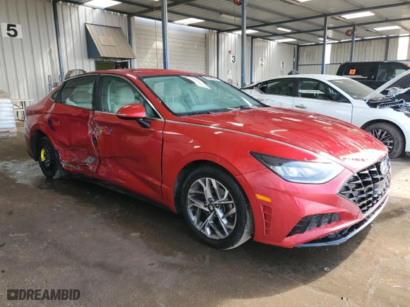 2021 Hyundai Sonata SEL with VIN KMHL64JA6MA146098, listed as a Copart auction lot 51023175 with 112,001 mi miles and Salvage Title. Bid and sale history available at carsss.com. Image 4.