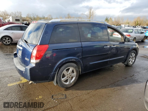 2007 Nissan Quest S with VIN 5N1BV28U37N116427, listed as a Copart auction lot 44795135 with 143,323 mi miles and Clean Title. Bid and sale history available at carsss.com. Image 3.