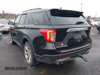 2020 Ford Explorer Platinum with VIN 1FM5K8HCXLGB75036, listed as a IAAI auction lot 41592792 with 40,507 mi miles. Bid and sale history available at carsss.com. Image 3.