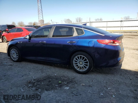 2017 Kia Optima LX with VIN 5XXGT4L33HG163075, listed as a Copart auction lot 52492935 with 135,309 mi miles and Salvage Title. Bid and sale history available at carsss.com. Image 2.