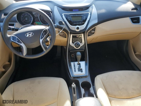 2012 Hyundai Elantra GLS PZEV with VIN KMHDH4AE8CU391953, listed as a Copart auction lot 42400255 with 160,229 mi miles and Salvage Title. Bid and sale history available at carsss.com. Image 8.