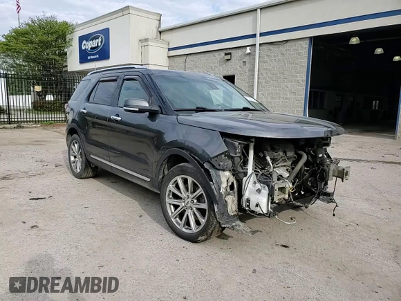 2016 Ford Explorer Limited with VIN 1FM5K8F88GGB16121, listed as a Copart auction lot 52856105 with 156,785 mi miles and Salvage Title. Bid and sale history available at carsss.com. Image 12.
