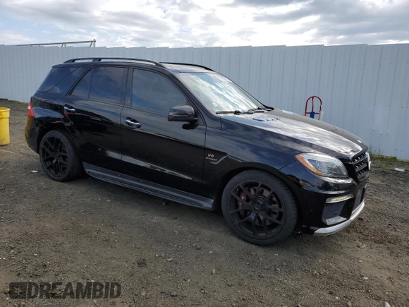 2015 Mercedes-Benz M 63 AMG with VIN 4JGDA7EB5FA549984, listed as a Copart auction lot 51907984 with 132,030 mi miles and Salvage Title. Bid and sale history available at carsss.com. Image 4.
