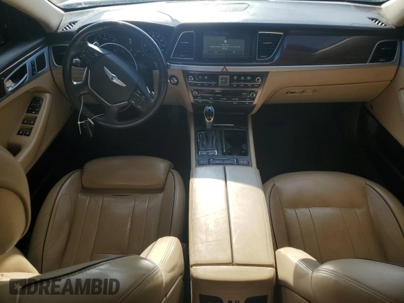2015 Hyundai Genesis 3.8L z VIN KMHGN4JE2FU031619, wystawiony jako Copart lot #54696515 z przebiegiem 131 465 mil mil oraz Szkoda całkowita • Salvage title. Historia ofert i sprzedaży dostępna na DreamBid. Obrazek 8.