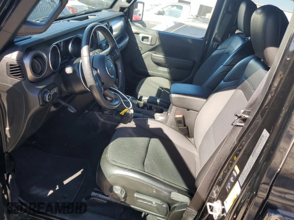 2020 Jeep Wrangler Unlimited Willys with VIN 1C4HJXDG8LW250300, listed as a Copart auction lot 83543074 with 36,347 mi miles and Salvage title. Bid and sale history available at DreamBid. Image 7.