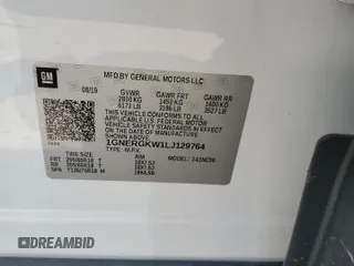 2020 Chevrolet Traverse LT Cloth with VIN 1GNERGKW1LJ129764, listed as a Copart auction lot 58945085 with 90,043 mi miles and Salvage title. Bid and sale history available at DreamBid. Image 13.