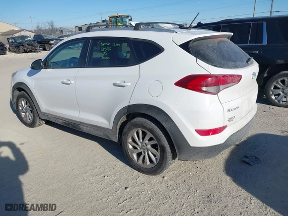 2016 Hyundai Tucson SE with VIN KM8J3CA42GU092788, listed as a IAAI auction lot 41297860 with 98,380 mi miles. Bid and sale history available at carsss.com. Image 3.