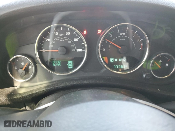 2016 Jeep Wrangler Unlimited 75th Anniversary with VIN 1C4BJWEG3GL265518, listed as a Copart auction lot 48952605 with 77,783 mi miles and Salvage title. Bid and sale history available at DreamBid. Image 9.
