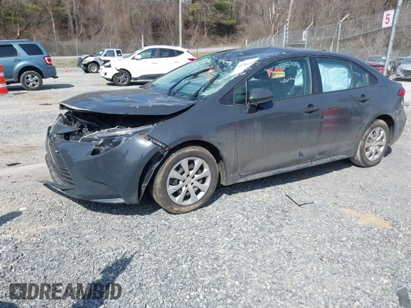 2023 Toyota Corolla LE with VIN 5YFB4MDE4PP079179, listed as a IAAI auction lot 41794330 with 60,410 mi miles. Bid and sale history available at carsss.com. Image 2.