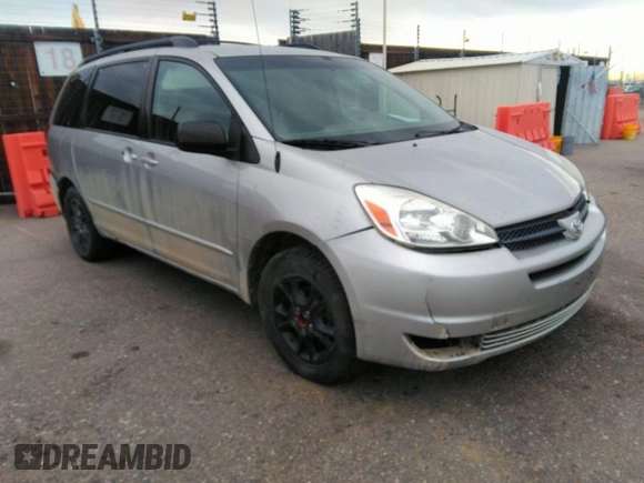 2005 Toyota Sienna CE with VIN 5TDZA23C45S336342, listed as a IAAI auction lot 41993668 with 1 mi miles. Bid and sale history available at carsss.com. Image 1.