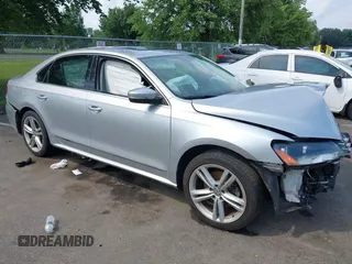 2015 Volkswagen Passat SEL Premium with VIN 1VWCT7A37FC037752, listed as a IAAI auction lot 42640396 with 110,688 mi miles and . Bid and sale history available at DreamBid. Image 1.