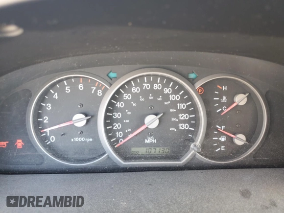2004 Kia Sedona LX with VIN KNDUP131046585706, listed as a Copart auction lot 74973304 with 107,130 mi miles and Salvage Title. Bid and sale history available at carsss.com. Image 9.