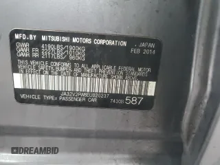 2014 Mitsubishi Lancer SE z VIN JA32V2FW8EU020237, wystawiony jako Copart lot #50333595 z przebiegiem 128 289 mil mil oraz Szkoda całkowita • Salvage title. Historia ofert i sprzedaży dostępna na DreamBid. Obrazek 14.