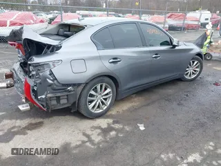 2014 Infiniti Q50 Premium with VIN JN1BV7AR8EM682452, listed as a IAAI auction lot 41848533 with 103,646 mi miles. Bid and sale history available at carsss.com. Image 4.