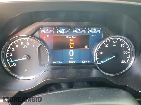 2022 Ford F-150 XL with VIN 1FTFW1E82NFC33590, listed as a Copart auction lot 61806045 with 53,477 mi miles and Salvage title. Bid and sale history available at DreamBid. Image 9.