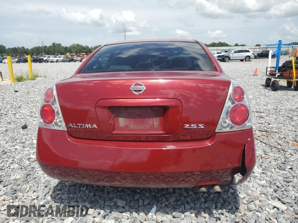 2006 Nissan Altima S with VIN 1N4AL11D06C232372, listed as a Copart auction lot 62795475 with Not provided miles and Salvage title. Bid and sale history available at DreamBid. Image 6.