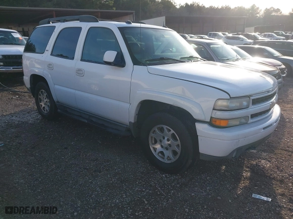 2005 Chevrolet Tahoe Z71 with VIN 1GNEC13T45R192543, listed as a IAAI auction lot 41616729 with 333,259 mi miles. Bid and sale history available at carsss.com. Image 1.