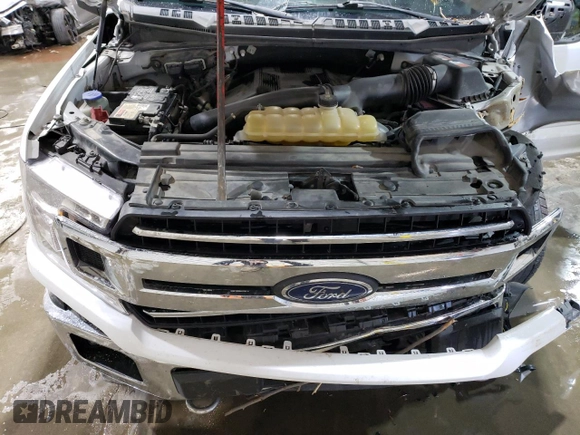 2018 Ford F-150 XL with VIN 1FTFW1EG5JFA02667, listed as a Copart auction lot 45226685 with 349,980 mi miles and Salvage Title. Bid and sale history available at DreamBid. Image 12.