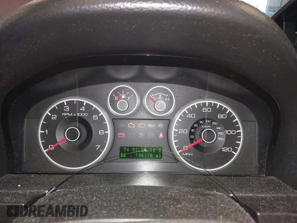 2009 Ford Fusion SEL with VIN 3FAHP08109R219233, listed as a IAAI auction lot 41717507 with 190,170 mi miles. Bid and sale history available at carsss.com. Image 7.