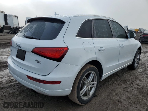2014 Audi Q5 Premium Plus with VIN WA1LFAFPXEA082191, listed as a Copart auction lot 85557914 with 130,037 mi miles and Salvage Title. Bid and sale history available at carsss.com. Image 3.