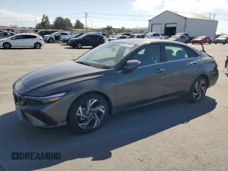 2024 Hyundai Elantra SEL with VIN KMHLS4DGXRU643723, listed as a Copart auction lot 63018865 with 7,064 mi miles and Salvage title. Bid and sale history available at DreamBid. Image 1.