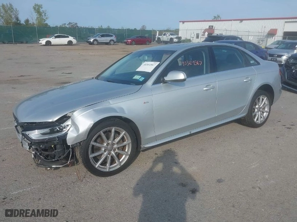 2014 Audi A4 Premium Plus with VIN WAUFFAFL9EA077660, listed as a IAAI auction lot 40364567 with 105,856 mi miles. Bid and sale history available at carsss.com. Image 2.