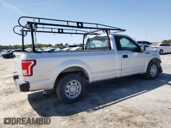 2016 Ford F-150 XL with VIN 1FTMF1C86GKD33700, listed as a Copart auction lot 48743235 with 104,561 mi miles and Salvage title. Bid and sale history available at DreamBid. Image 3.