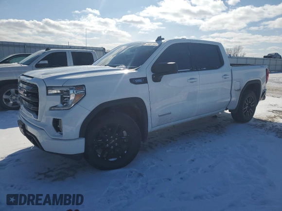 2021 GMC Sierra 1500 Elevation with VIN 3GTU9CET6MG367479, listed as a Copart auction lot 45687305 with 58,807 mi miles and Salvage Title. Bid and sale history available at DreamBid. Image 1.