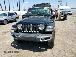 2020 Jeep Wrangler Unlimited Sahara z VIN 1C4HJXEN2LW213644, wystawiony jako Copart lot #54935355 z przebiegiem 76 268 mil mil oraz Szkoda całkowita • Salvage title. Historia ofert i sprzedaży dostępna na DreamBid. Obrazek 15.
