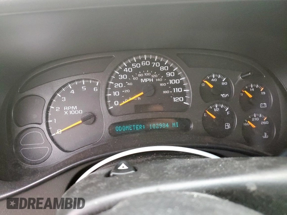 2003 Chevrolet Silverado 1500 LS z VIN 1GCEK19T23E263732, wystawiony jako Copart lot #57798625 z przebiegiem 182 984 mil mil oraz Szkoda całkowita • Salvage title. Historia ofert i sprzedaży dostępna na DreamBid. Obrazek 9.
