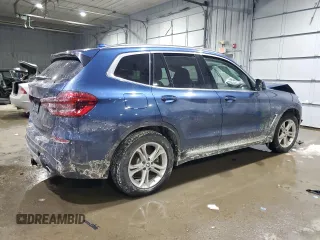 2020 BMW X3 xDrive30i with VIN 5UXTY5C05L9D22391, listed as a Copart auction lot 45843755 with Not Provided miles and Salvage Title. Bid and sale history available at DreamBid. Image 3.