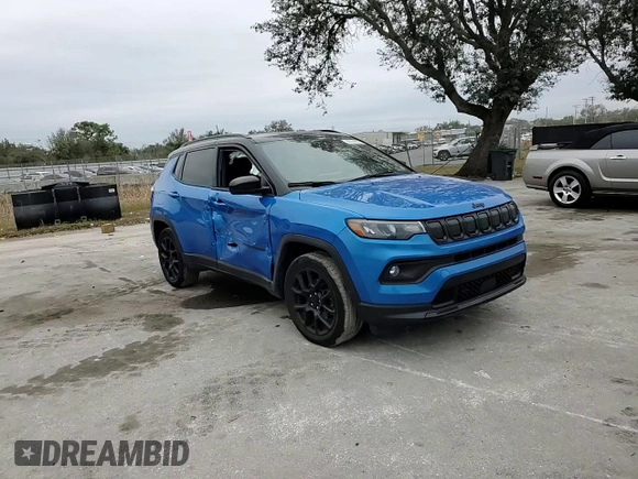 2022 Jeep Compass Altitude with VIN 3C4NJCBB8NT198162, listed as a Copart auction lot 88754355 with 50,397 mi miles and Salvage title. Bid and sale history available at DreamBid. Image 11.