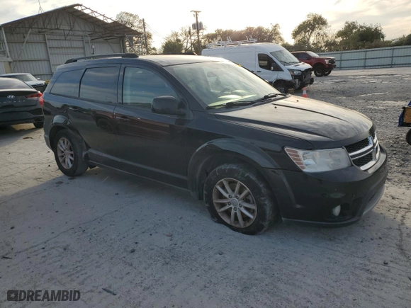 2017 Dodge Journey SXT with VIN 3C4PDCBG1HT510712, listed as a Copart auction lot 77676784 with 130,448 mi miles and Salvage Title. Bid and sale history available at carsss.com. Image 4.