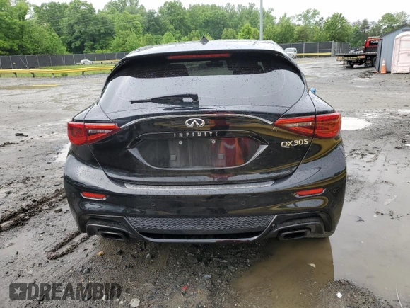 2017 Infiniti QX30 Sport with VIN SJKCH5CP1HA037086, listed as a Copart auction lot 53466314 with 68,899 mi miles and Salvage Title. Bid and sale history available at carsss.com. Image 6.