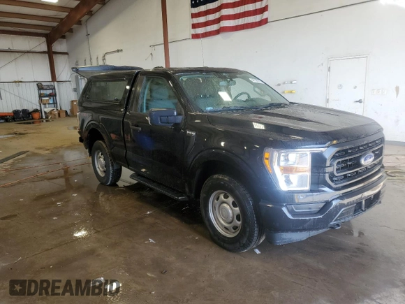 2021 Ford F-150 XL with VIN 1FTMF1EP8MKD83806, listed as a Copart auction lot 48136935 with 104,148 mi miles and Clean title. Bid and sale history available at DreamBid. Image 4.